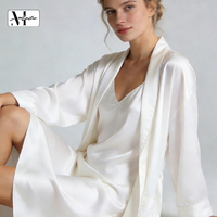 Robe de nuit élégante pour femmes en soie de mûrier 100% biologique tissée, douce et sexy, certifiée Oeko-Tex, vêtements de nuit légers sur mesure