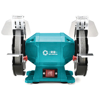 Meuleuse d'établi électrique compacte en acier, outil électrique personnalisé pour le travail du bois et des roues, machine à meuler d'établi