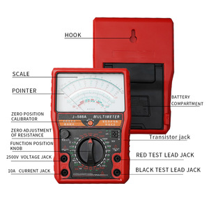 Multimètre analogique J-588A, résistant aux chocs, intelligent, anti-brûlure, testeur de haute précision pour la tension, le courant, la résistance, le <span class=keywords><strong>condensateur</strong></span> - Product Image 4