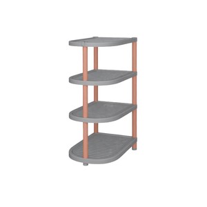 Multifunctional Round <b>Corner</b> <b>Shelf</b> With <b>Shelves</b> For Bedroom Storage Organization Standing Type W432 - Product Image 5
