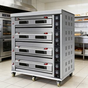 เตาอบเบเกอรี่อเนกประสงค์ 416Q สำหรับอบเค้ก ขนมปัง <span class=keywords><strong>พิซซ่า</strong></span> ใช้แก๊สและไฟฟ้า - Product Image 4