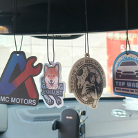 Désodorisant de voiture en papier personnalisé avec logo, super résistant et longue durée, cadeaux promotionnels, désodorisant de voiture suspendu personnalisé