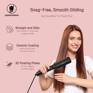 Plancha de Pelo con Recubrimiento Cerámico y Pantalla LCD de Alta Tecnología PTC, Plancha Eléctrica de 450F con Indicador de Temperatura, Uso Doméstico, Doble Función - Product Image 4