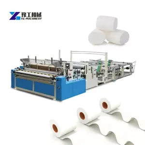 Volledige Automatische Toiletpapier Roll Productielijn Toiletpapier Roll Making Machine