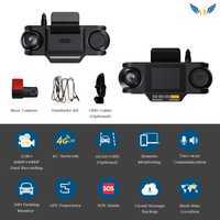 Caméra embarquée VIEVGUARB T39 avec vision nocturne, capteur G, surveillance de stationnement, enregistrement en boucle, contrôle par application, 2K, 4G LTE Cloud CAT4