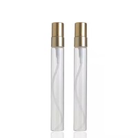 Distributeur de parfum de voyage portable avec 2ml 3ml 5ml 10ml flacons de pulvérisation en verre bouchon à vis en forme de cylindre pour les voyages en déplacement
