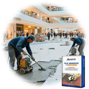 <span class=keywords><strong>Mortero</strong></span> de cemento blanco Thinset modificado con polímero para baldosas de porcelana - Product Image 6