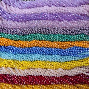 Cuentas de Cristal Planas y Redondas de 8mm en Colores <span class=keywords><strong>AB</strong></span>, Cuentas de Vidrio para Pulseras Lampwork, Cuentas de Cristal Facetadas Sueltas en Forma de Rondelle - Product Image 5