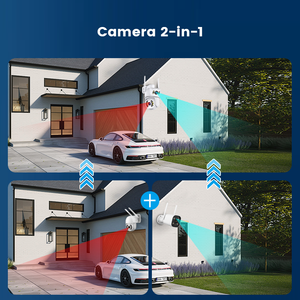 Cámara PTZ Inalámbrica Icsee de 6MP ULTRAHD con Doble Lente y Enlace de Alarma, Visión Nocturna a Color de 360° <span class=keywords><strong>Pan</strong></span>/<span class=keywords><strong>Tilt</strong></span>, Cámara Inteligente Wifi - Product Image 3