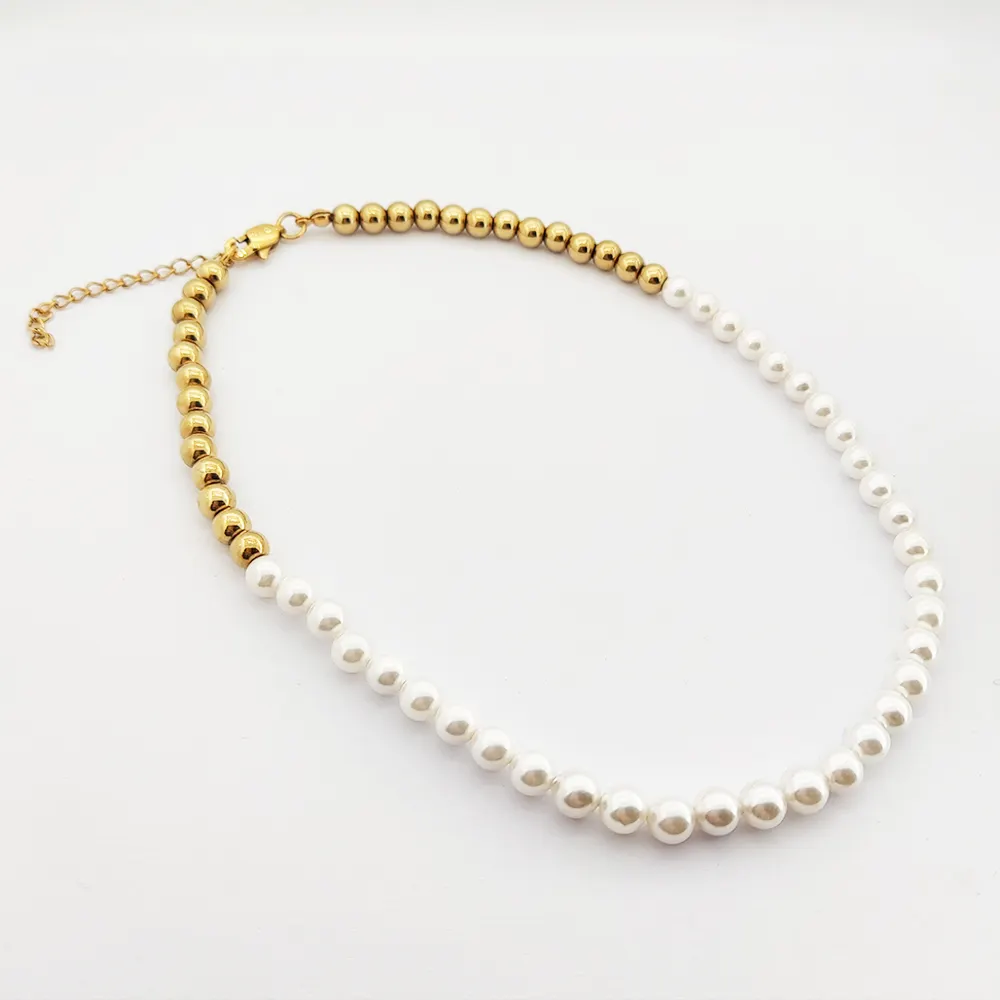 Pearl Necklace Men Jewelry Long Gold Beads Necklace Designs Pearl Necklace Men