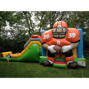 PVC Steelers 5 en 1 Super Combo Football Bounce House Combo <span class=keywords><strong>Alquiler</strong></span> toboganes de agua baratos - Product Image 4