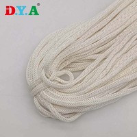 Cordon de papier rond tressé personnalisé de haute qualité de 4mm de diamètre pour la décoration d'emballage cadeau de corde de sac en papier à main