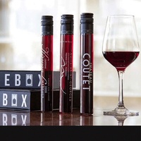 Mini bouteilles en verre pour boissons et vins de 50 ml, 100 ml, 150 ml avec bouchons à vis en aluminium colorés, flacons pour tequila, brandy, carton