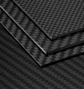 Espesor de lámina de carbono 1mm 2mm 3mm piezas de placa de fibra de carbono 3K lámina de fibra de carbono
