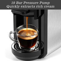 Machine à café expresso automatique à capsules Longbank, nouveau design, vente en gros, pompe italienne 20 bars, 1400W, en alliage d'aluminium