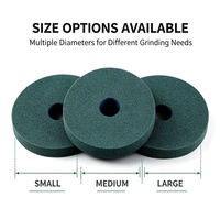 Meule en carbure de silicium vert à liant céramique pour usinage de surfaces de précision de substrats semi-conducteurs, longue durée de vie, vente en gros