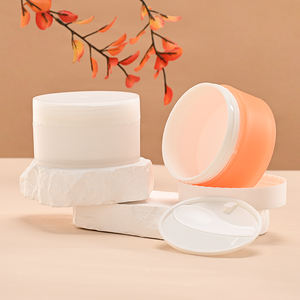 Frascos de crema cosmética con tapa y cuchara 80g 100g Embalaje de doble pared Tarro cosmético de boca ancha personalizado - Product Image 3