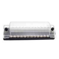 Boîtier de fusibles à lame étanche 12 voies avec indicateur LED 12V/24V pour voiture, automobile, bateau, marine