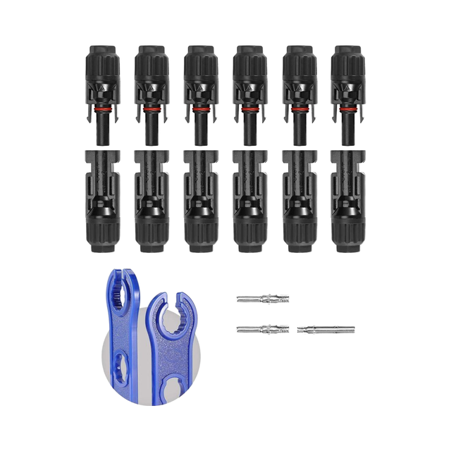 High Quality 1000V 1500V PV Connector IP68 Strong Waterproof Solar Panel Cable Connectors Copper for Solar Power System