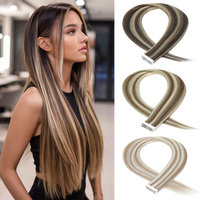 Extensiones de Cabello Sintético Liso Rizado de 26 Pulgadas, Ligeras, Naturales y Suaves, 20 Piezas, 50g, Plateado, Gris, Rojo, Azul