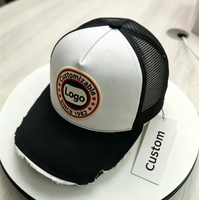 Gorra de Béisbol Personalizable con Estilo Retro Francés, Desgastada y con Flecos, con Protección Solar, Impermeable, Unisex