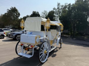The New Listing Elegant Electric Royal Horse 4-6 Seater Capacity 4 <b>Wheels</b> Color Customized Horseless Carriage for Sale - Product Image 4