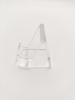Support de téléphone portable en acrylique transparent, support de téléphone portable transparent pour magasin de détail, présentoir ZL 025