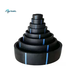 Rayman HDPE перфорированная труба Hdpe пластиковая перфорированная дренажная труба