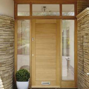 Villa Metalen Buitendeur Massief Hout Aluminium Moderne Roestvrijstalen Front Instap Draaideur Voor Huis Instap Draaideur - Product Image 3