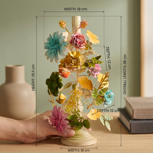 เชิงเทียนดอกไม้ทำมือ ของตกแต่งบ้าน งานฝีมือศิลปะ - Product Image 6
