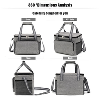 Sacs isothermes promotionnels Sacs isothermes de pique-nique en plein air avec logo personnalisé Sacs fourre-tout isolés pour le déjeuner avec livraison de nourriture et logo personnalisé