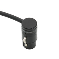 Câble XLR mâle à femelle 3 broches Connecteur d'origine Cordon d'angle audio pour microphone équilibré
