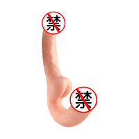 Grand et long gode double tête en TPE transparent effet cristal, jouet sexuel féminin pour femmes