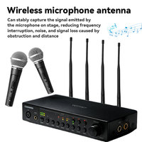Antenne de microphone sans fil UHF 540-590 MHz, connecteur BNC, antenne réceptrice professionnelle à gain élevé en caoutchouc