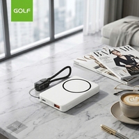 Batterie externe sans fil portable mini magnétique 20W à charge rapide avec affichage LED 5000mAh, personnalisable, prix de gros