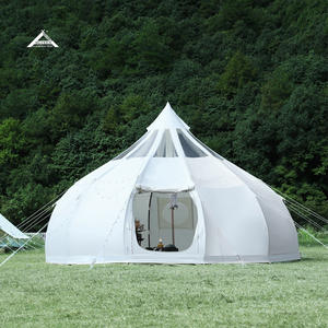 Luxe Waterdichte Tentserie: Thuiscamping Canvas Mongoolse Tas Waterdruppel Sterrenhemel Lotustent, Luxe Buitenkamperen - Product Image 1