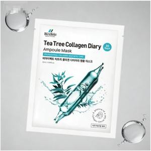 Masque journalier au collagène et à l'arbre à thé BIAEffect, au-delà de l'hydrogel, apaisant pour l'acné, éclaircissant les pores, hydratant et apaisant, K-Beauty - Product Image 5