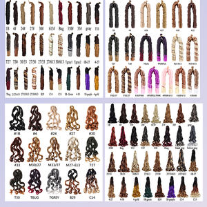10 pulgadas <span class=keywords><strong>dos</strong></span> estilos 50g corto rizo francés trenza espiral rizo onda suelta trenza de ganchillo para extensiones de cabello sintético - Product Image 6