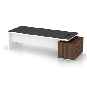 Premium Convertible & Extendable Luxury Boss Executive Office Desk Modern Ergonomic CEO Furniture Wood Panel for Villa Office - Product Image 4