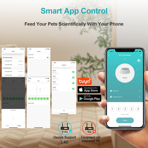 Precio bajo Tuya APP Control WiFi Smart Pet Feeder Automatic Pet Dog Cat Feeder Dispensador de comida <span class=keywords><strong>para</strong></span> mascotas barato <span class=keywords><strong>para</strong></span> <span class=keywords><strong>perros</strong></span> y gatos - Product Image 3