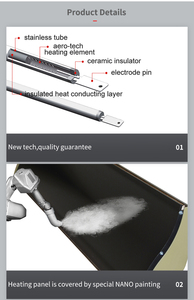 Calentador Radiante Infrarrojo Moderno con Forma de Arco para Techo de Patio, Panel Calefactor para Exteriores para el Hogar, Ideal para el Invierno, con Certificación CE y SAA - Product Image 3