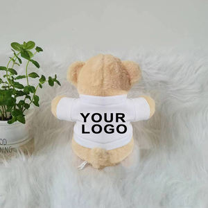 会社プロモーションギフト卒業クマかわいいぬいぐるみぬいぐるみカスタムロゴ昇華テディベアシャツ付き - Product Image 4