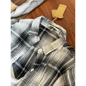 <span class=keywords><strong>Chemise</strong></span> à carreaux pour femmes, taille plus, <span class=keywords><strong>chemise</strong></span> à carreaux - Product Image 5