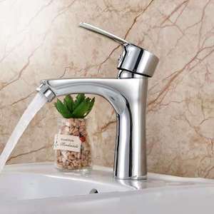 Grifo Monomando de Latón para Lavabo de Baño, <span class=keywords><strong>Agua</strong></span> Fría y Caliente, Diseño Moderno para Proyectos Hoteleros, <span class=keywords><strong>Precio</strong></span> Bajo - Product Image 3