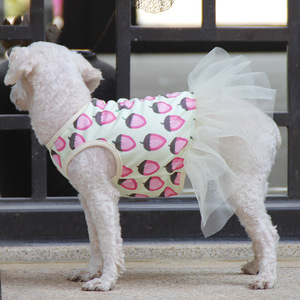 Vestido ligero de verano para mascotas, falda tutú estilo princesa para perros pequeños, ropa para perros Bichon Frise Teddy, traje de verano - Product Image 2