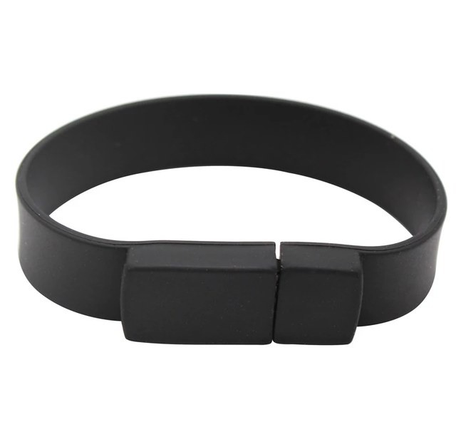 New Trick Treat Rubber Silicone USB Flash Memory Wristband USB2.0 16MB~ Customized Logo