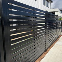 Panneaux de clôture de jardin décoratifs modernes en aluminium - Légers, résistants à la corrosion, pour l'intimité extérieure, vente en gros