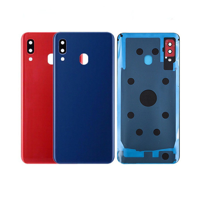 Mobile Phone Housing Back Glass Door Case Battery Cover for Samsung Galaxy A20 A205
