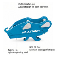 Attache rapide pour excavatrice We-Attach 7-10T, charge maximale 120 kg, coupleur hydraulique rapide haute efficacité avec moteur et roulement, garantie 1 an