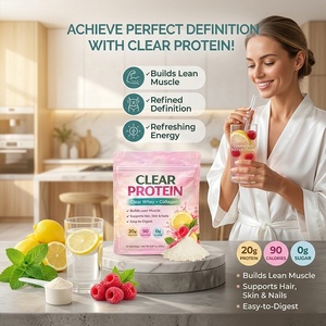 Poudre de peptides de collagène isolat de protéines de lactosérum clair 20g – Peptides <span class=keywords><strong>bio</strong></span> de protéines de lactosérum clair pour le soutien musculaire maigre, les cheveux, la peau et les ongles - Product Image 1